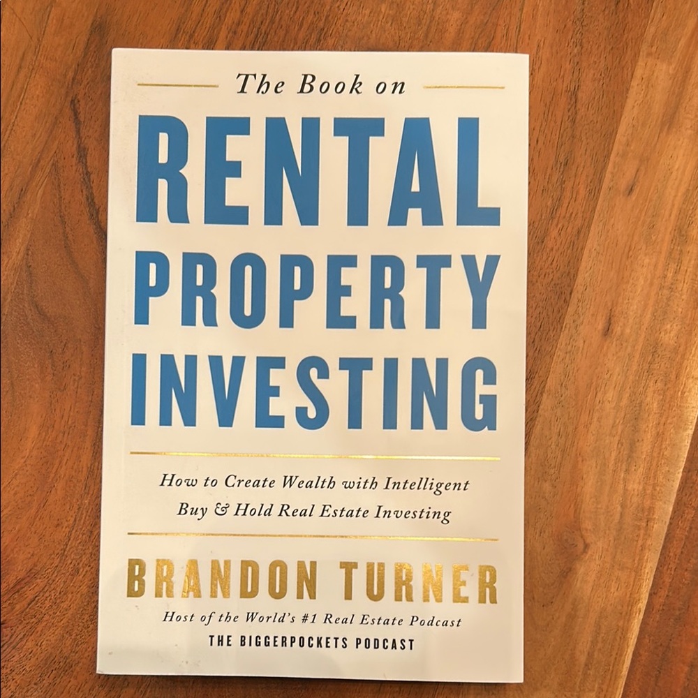 Rental Property Investing Book - Blue and Gold